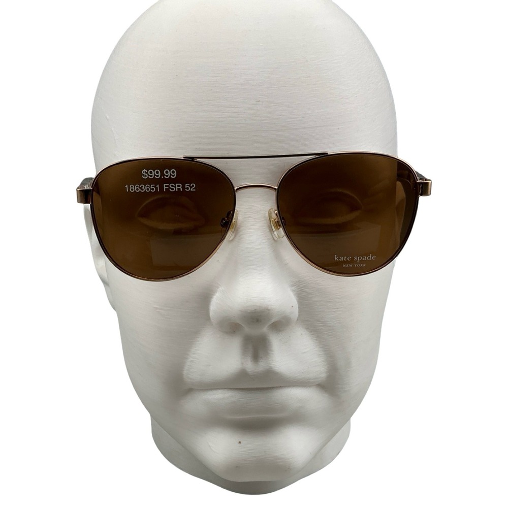 Kate Spade Talulah/C/S AU2 Rose Gold Tortoise Aviator Sunglasses 140mm
